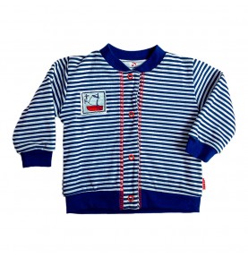 Bluza dresowa chłopięca bawełniana MROFI marynarz