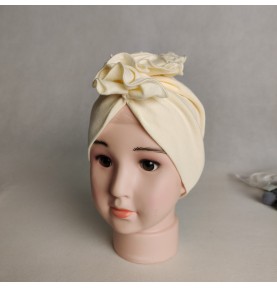 Czapka turban dziewczęca bawełniana wiosenna