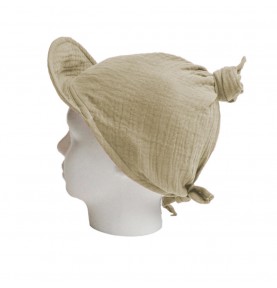 chusta chustka z daszkiem muślinowa okrycie głowy z naturalnego materiału okrycie głowy z organicznej bawełny