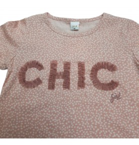 Bluzka dziewczęca koszulka krótki rękaw "CHIC"