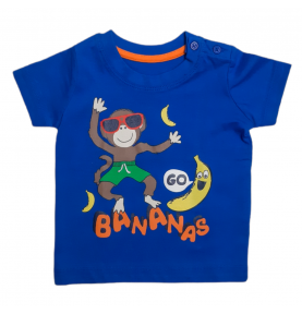 Bluzka T-shirt koszulka chłopięca GO BANANAS