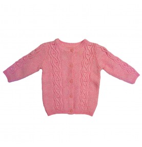 Sweterek różowy sweter rozpinany dziewczęcy 68 3-6 m-cy