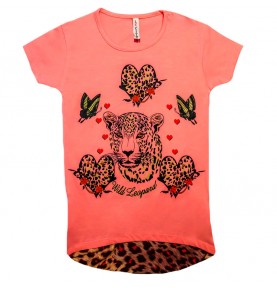 Bluzka T-shirt leopard...