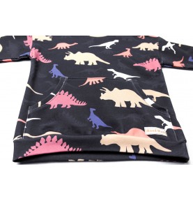 Bluza dziecięca dinozaury kolorowe z kieszenią