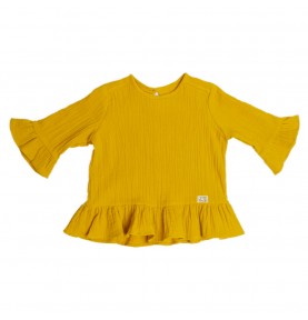 tunika z bawełny organicznej, tunika muślinowa, tunika dziewczęca naturalna, antyalergiczna odzież dziecięca