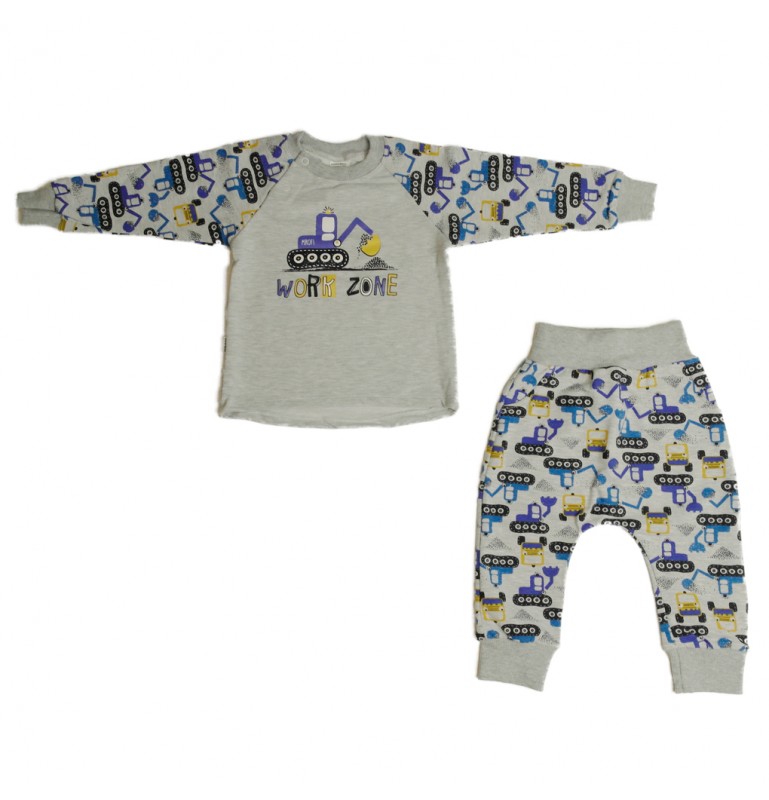 Komplet dresowy chłopięcy niemowlęcy sportowy spodnie dresowy i bluza dresowa w kopary