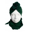 Komplet zielony turban...
