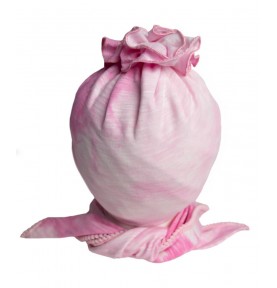 Komplet różowy turban chusta 2-4 lata